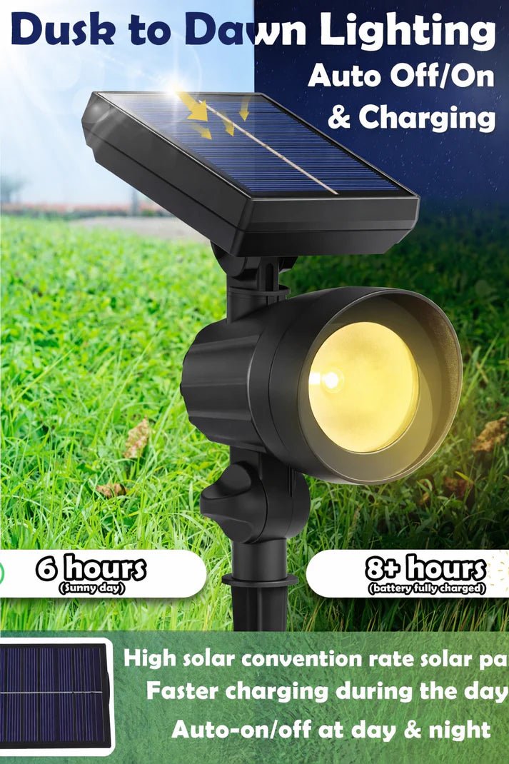 Energizer 50 Lumen Solar Outdoor Landscape Spot Light, Black (3-Pack) - Outdoor Solar Outlet