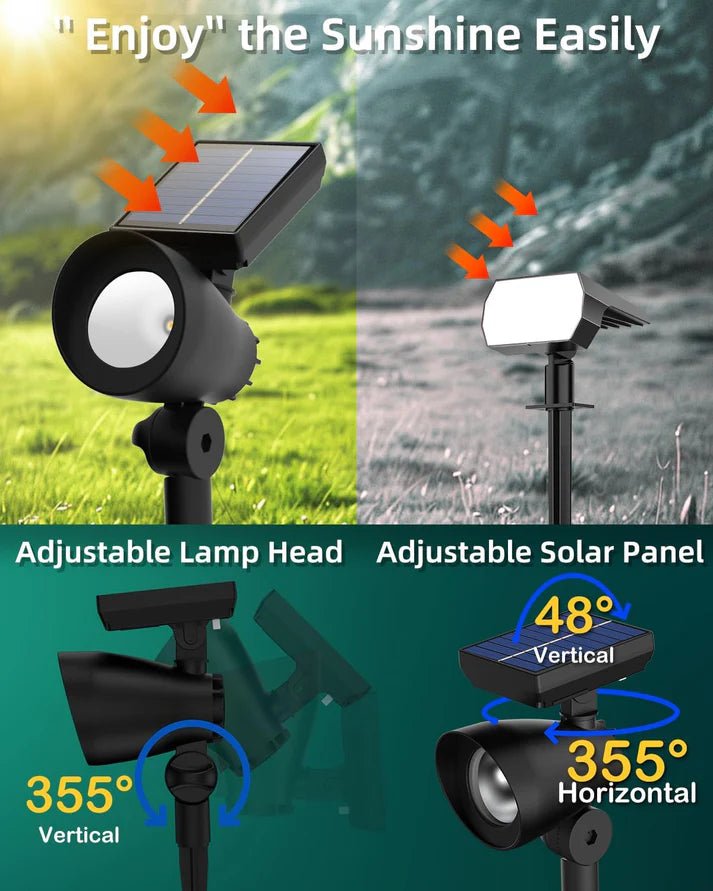Energizer 50 Lumen Solar Outdoor Landscape Spot Light, Black (3-Pack) - Outdoor Solar Outlet