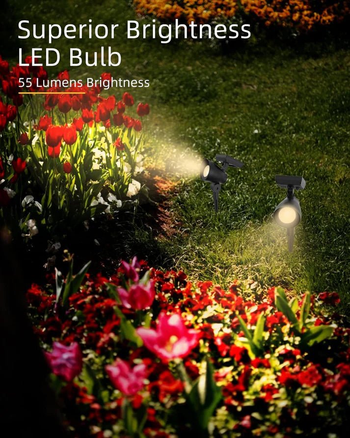 Energizer 50 Lumen Solar Outdoor Landscape Spot Light, Black (3-Pack) - Outdoor Solar Outlet