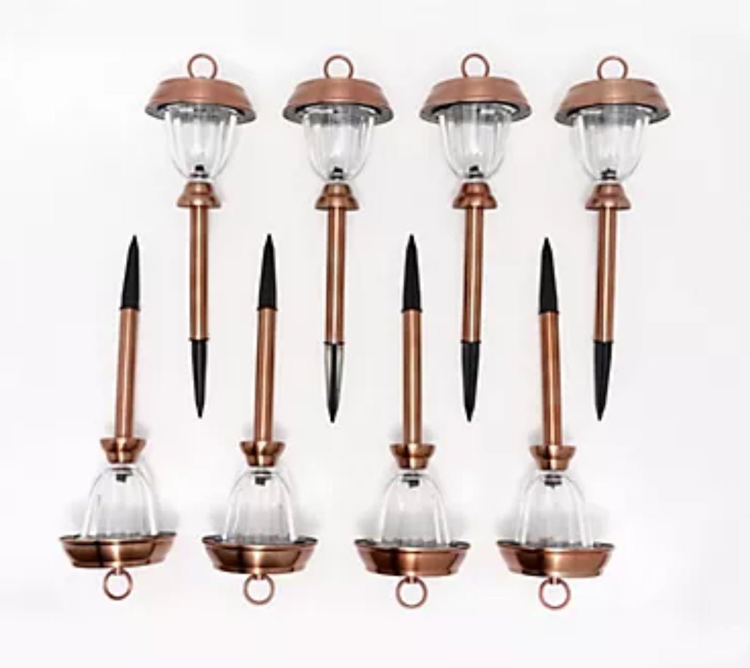 Energizer 8 Pack 3-in-1 Solar Pathway Lights with 360-degree 15 Lumen - Outdoor Solar Outlet