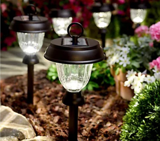 Energizer 8 Pack 3-in-1 Solar Pathway Lights with 360-degree 15 Lumen - Outdoor Solar Outlet