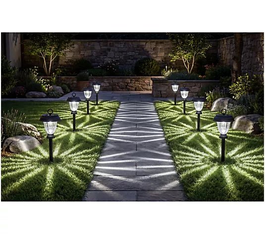 Energizer 8 Pack 3-in-1 Solar Pathway Lights with 360-degree 15 Lumen - Outdoor Solar Outlet