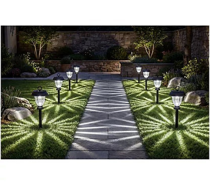 Energizer 8 Pack 3-in-1 Solar Pathway Lights with 360-degree 15 Lumen - Outdoor Solar Outlet