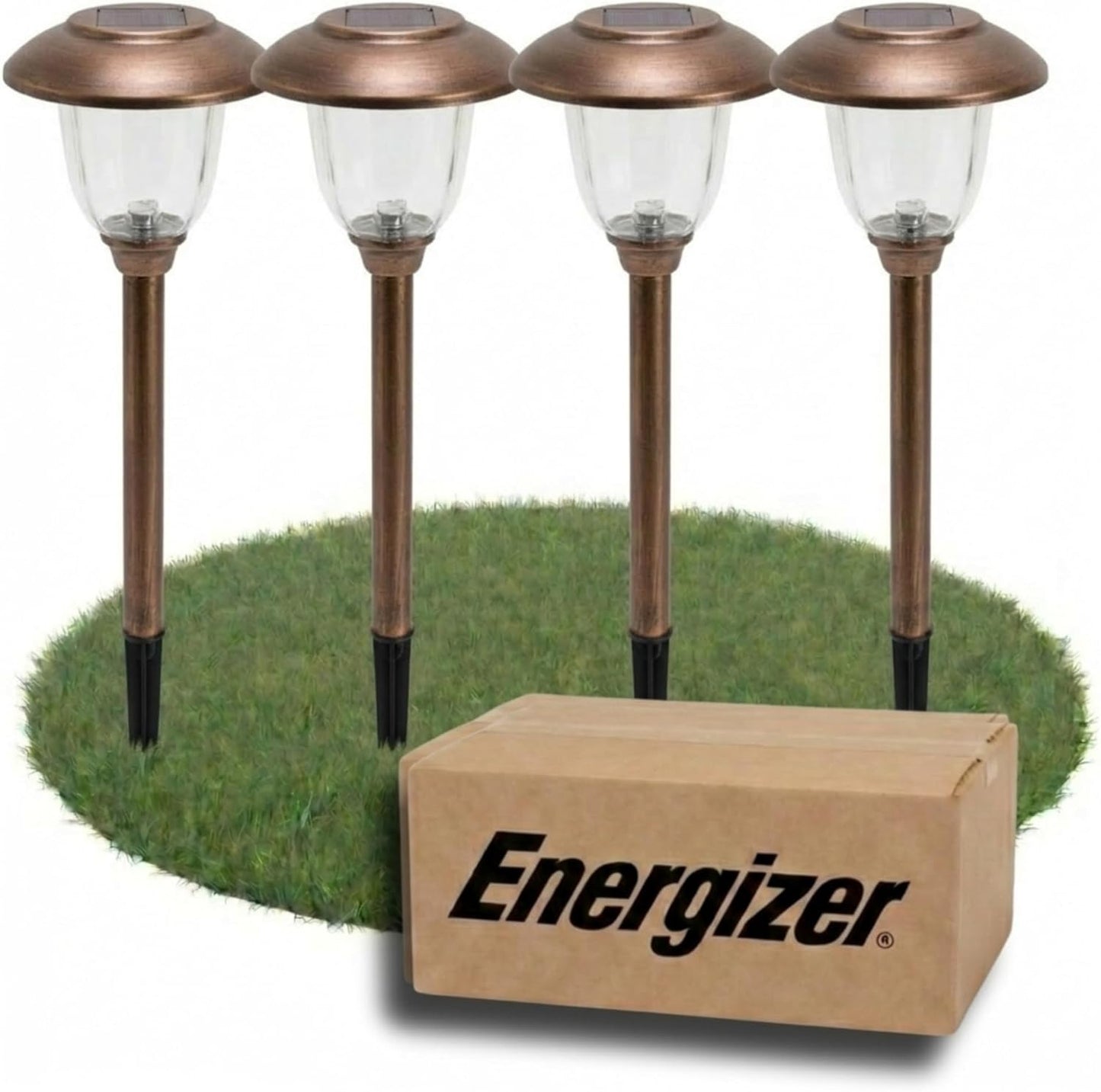 Energizer 8 Pack Color On Demand Solar Pathway Lights Outdoor-Stainless Steel(5 Colors) - Outdoor Solar Outlet