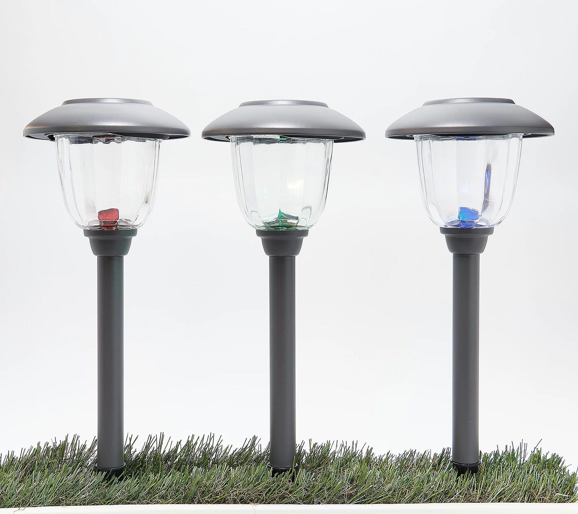 Energizer 8 Pack Color On Demand Solar Pathway Lights Outdoor-Stainless Steel(5 Colors) - Outdoor Solar Outlet