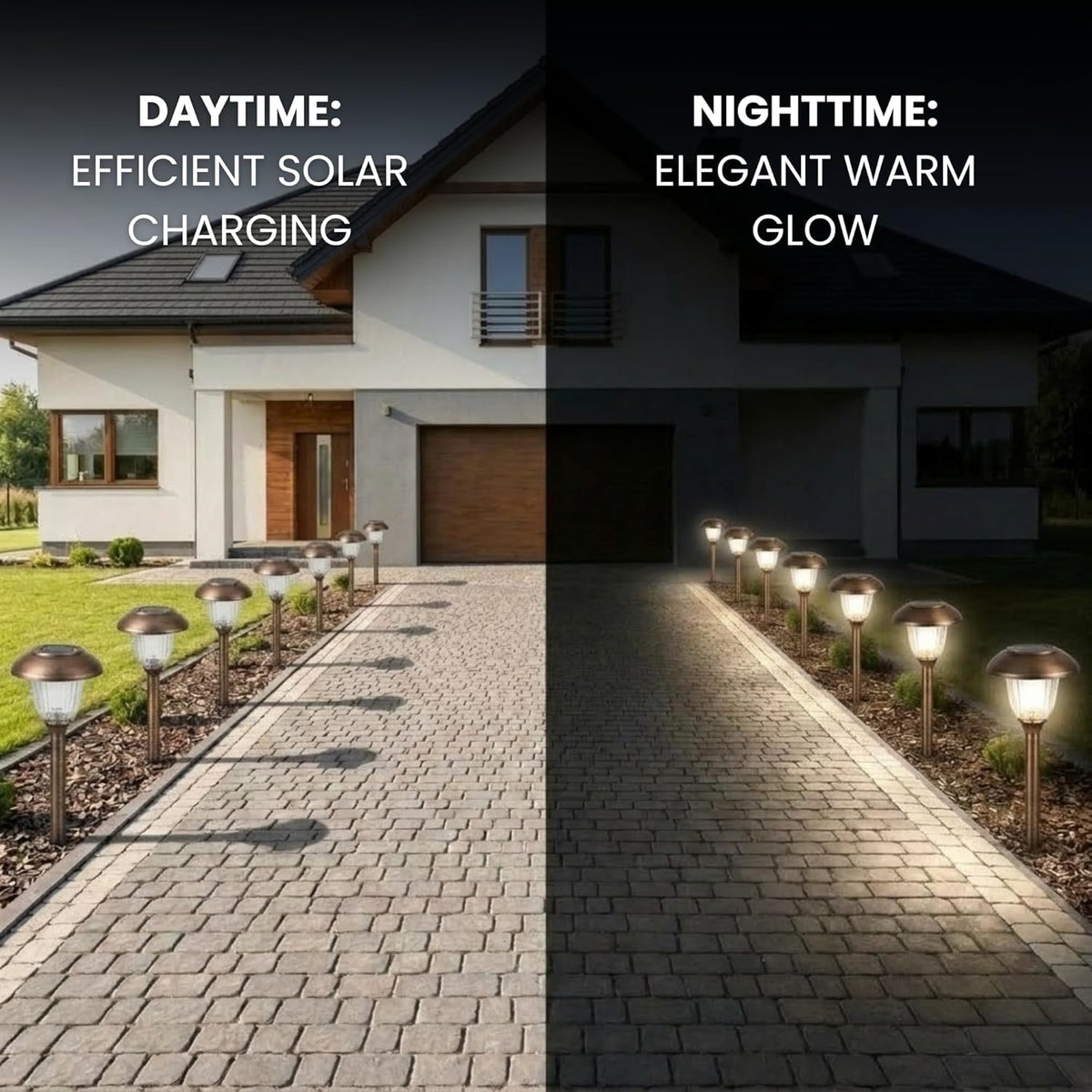 Energizer 8 Pack Color On Demand Solar Pathway Lights Outdoor-Stainless Steel(5 Colors) - Outdoor Solar Outlet
