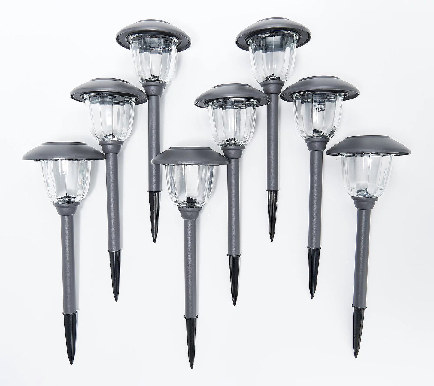 Energizer 8 Pack Color On Demand Solar Pathway Lights Outdoor-Stainless Steel(5 Colors) - Outdoor Solar Outlet