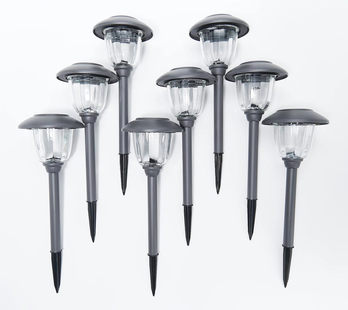 Energizer 8 Pack Color On Demand Solar Pathway Lights Outdoor-Stainless Steel(5 Colors) - Outdoor Solar Outlet