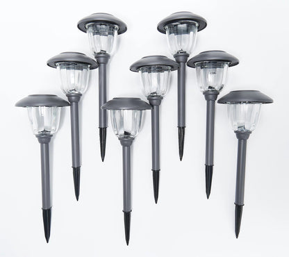 Energizer 8 Pack Color On Demand Solar Pathway Lights Outdoor-Stainless Steel(5 Colors) - Outdoor Solar Outlet