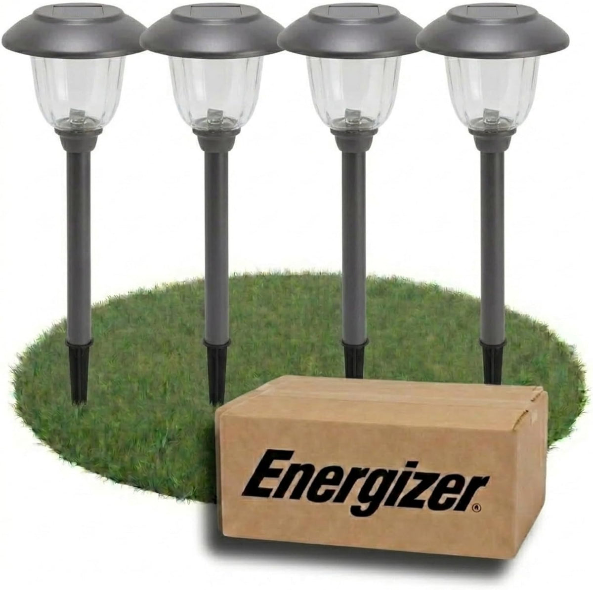Energizer 8 Pack Color On Demand Solar Pathway Lights Outdoor-Stainless Steel(5 Colors) - Outdoor Solar Outlet