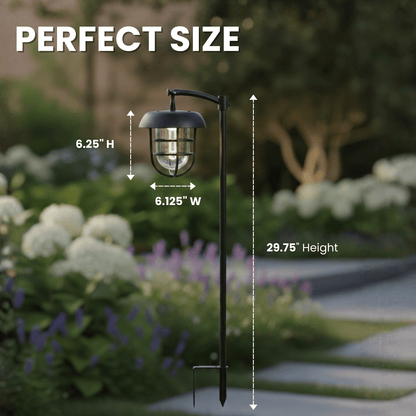 Energizer LED Solar Hanging Lights Shepherds Hook Metal Pole (Set of 4) - Outdoor Solar Outlet