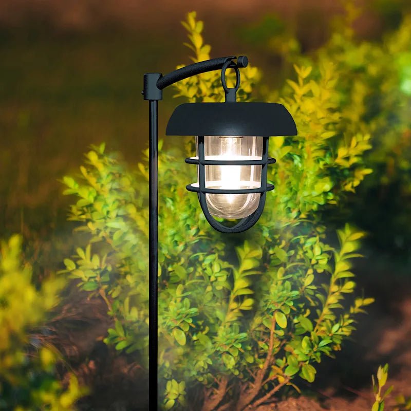 Energizer LED Solar Hanging Lights Shepherds Hook Metal Pole (Set of 4) - Outdoor Solar Outlet
