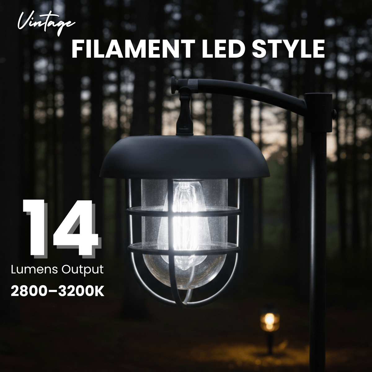 Energizer LED Solar Hanging Lights Shepherds Hook Metal Pole (Set of 4) - Outdoor Solar Outlet