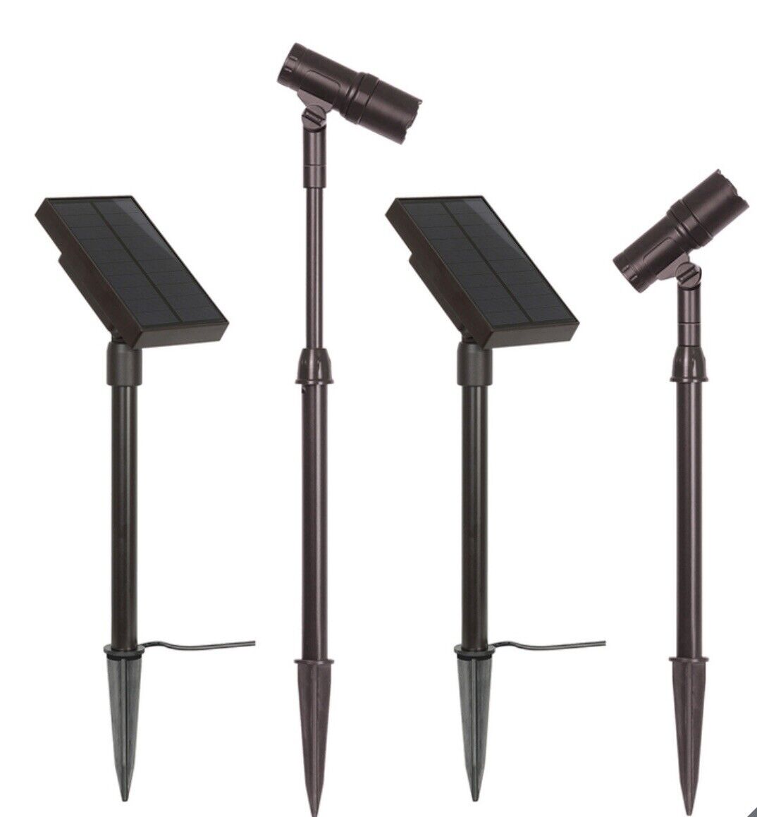 Energizer Smart Focus LED 100-Lumen Solar Spotlight 2 Pack - Outdoor Solar Outlet