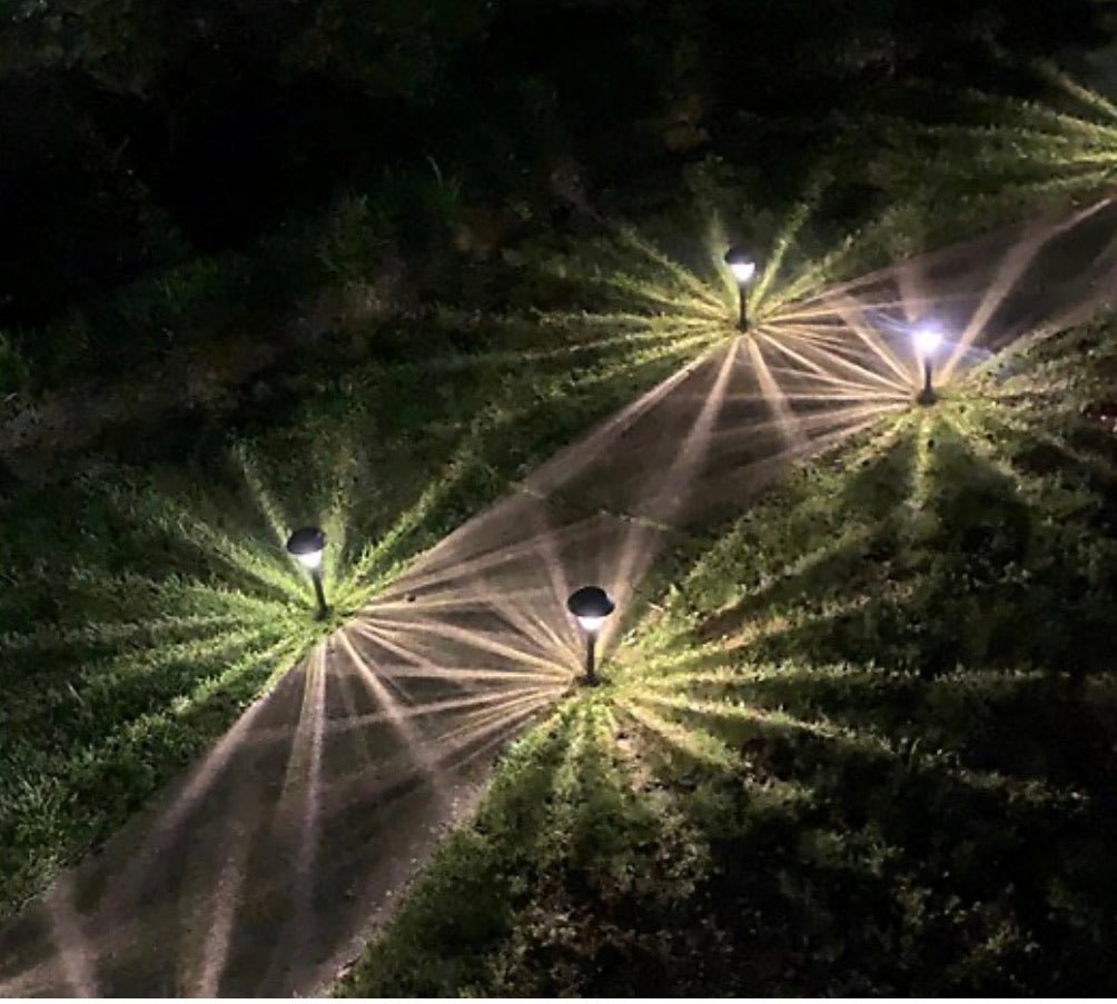 Enerigizer 10 Pack Solar Pathway LED Lights Outdoor 15 Lumen-Stainless Steel(Silver) - Outdoor Solar Outlet