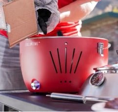 Grill Time Tailgater GTX Portable Charcoal Grill with Glass Hood Perfect for Camping Accessories - Outdoor Solar Outlet