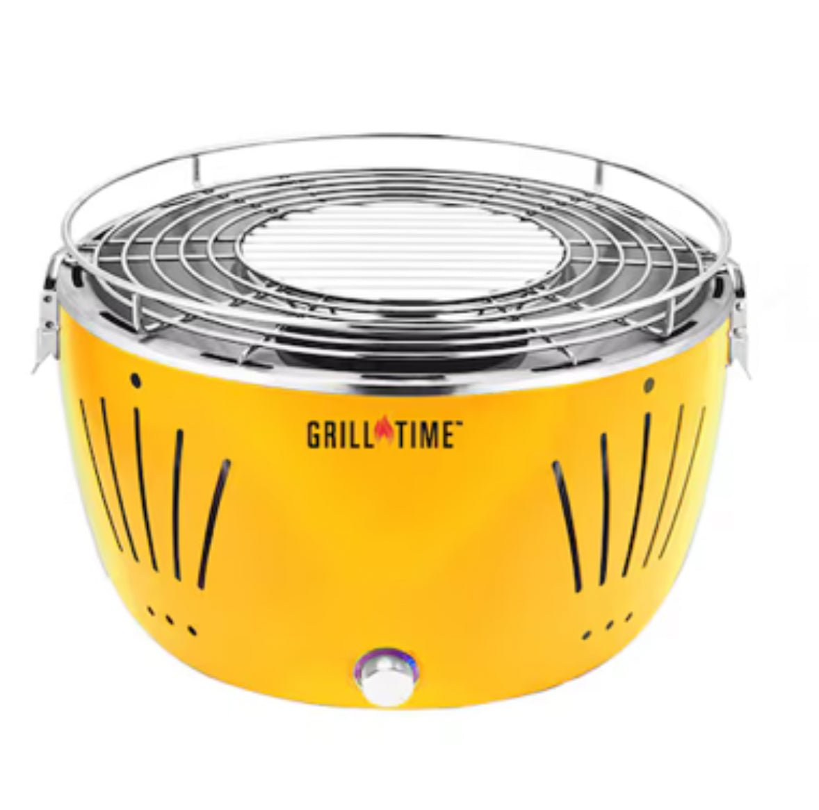 Grill Time Tailgater GTX Portable Charcoal Grill with Glass Hood Perfect for Camping Accessories - Outdoor Solar Outlet