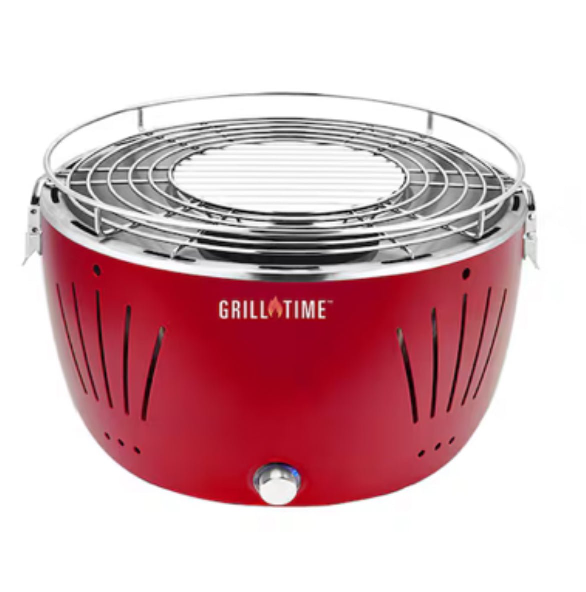 Grill Time Tailgater GTX Portable Charcoal Grill with Glass Hood Perfect for Camping Accessories - Outdoor Solar Outlet