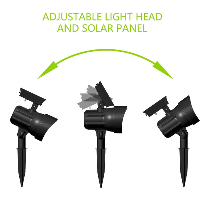 Energizer 50 Lumen Solar Outdoor Landscape Spot Light, Black (3-Pack)