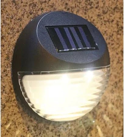 Living Accents Black Deck Solar Lights Powered LED Utility Light 4 Pack - Outdoor Solar Outlet
