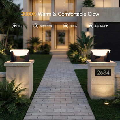 LumenX Large 15 Inch Solar Lantern, 3000K Outdoor Floor Lamp, Outdoor Lights Waterproof, Dusk to Dawn Round Garden Floor Lanterns - Outdoor Solar Outlet