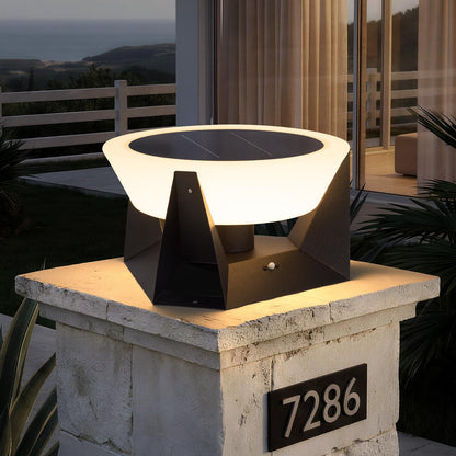 LumenX Large 15 Inch Solar Lantern, 3000K Outdoor Floor Lamp, Outdoor Lights Waterproof, Dusk to Dawn Round Garden Floor Lanterns - Outdoor Solar Outlet