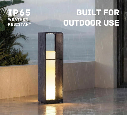 LumenX Smart Aluminum Floor Lamp Dimmable, Cordless Dusk to Dawn Solar Lanterns Outdoor, Large Led Corner Floor Lamps with Remote Control - Outdoor Solar Outlet