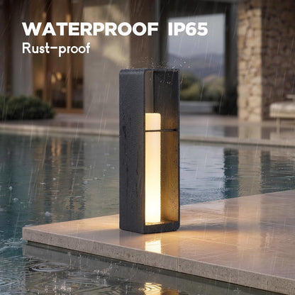 LumenX Smart Aluminum Floor Lamp Dimmable, Cordless Dusk to Dawn Solar Lanterns Outdoor, Large Led Corner Floor Lamps with Remote Control - Outdoor Solar Outlet