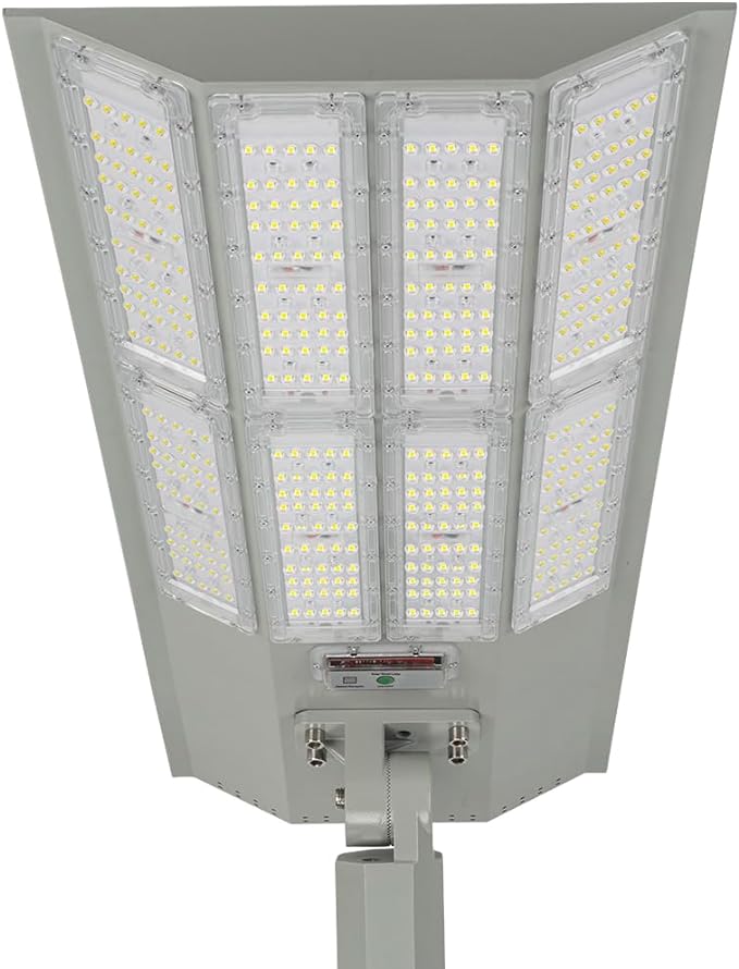 LumenX Twinko - Heavy Duty Mobile Solar Light Tower+2 11000W Fixture - Outdoor Solar Outlet
