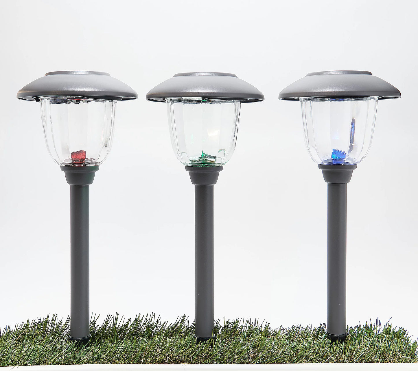 Energizer 8 Pack Color On Demand Solar Pathway Lights Outdoor-Stainless Steel(5 Colors)