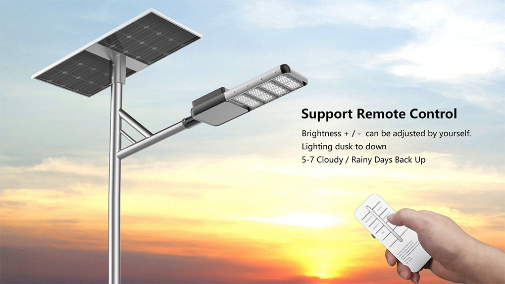 12,000W Commercial Solar Street Light – 270,000 Lumens, IP66, LiFePO4 | Municipal & Roadway Lighting