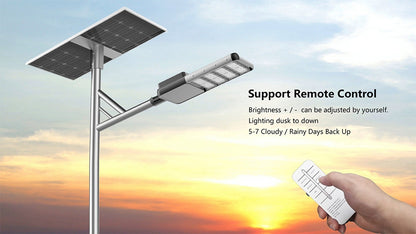 12,000W Commercial Solar Street Light – 270,000 Lumens, IP66, LiFePO4 | Municipal & Roadway Lighting