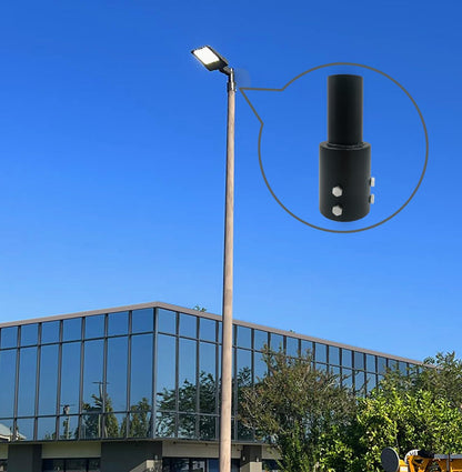 Single Spoke Arm Bracket Square/Round Base - Outdoor Solar Outlet
