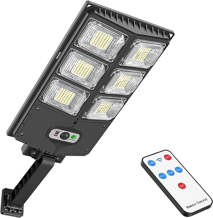 SmartYard 150W Solar Lights, 3 Modes Led Solar Wall Light Motion Sensor with Remote Control, 8000LM - Outdoor Solar Outlet