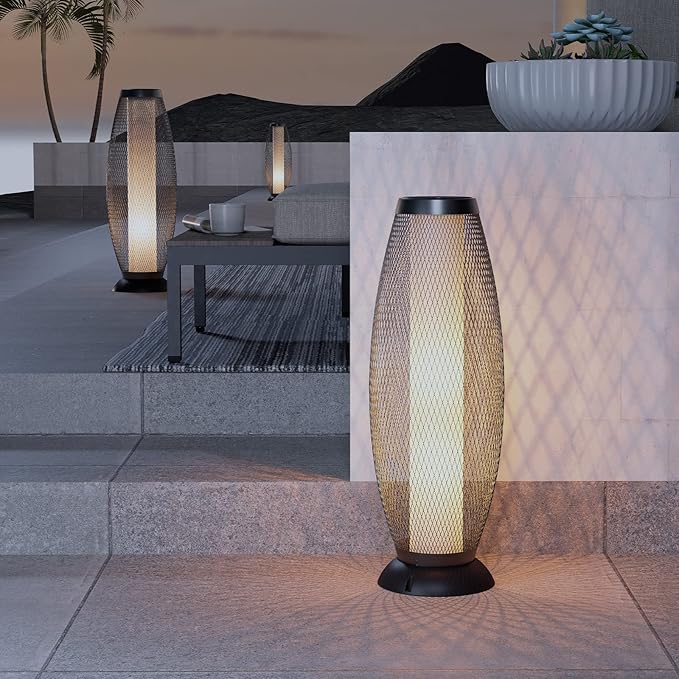 SmartYard 28’ Outdoor Solar Floor Lamp with 2 Lighting Modes - Outdoor Solar Outlet