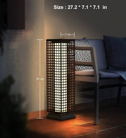 SmartYard 28’ Outdoor Solar Floor Lamp with 2 Lighting Modes - Outdoor Solar Outlet