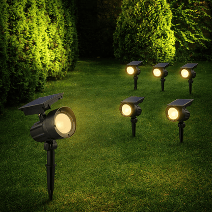 SmartYard 50 Lumen Solar Outdoor Landscape Spot Light, Black (5-Pack) - Outdoor Solar Outlet