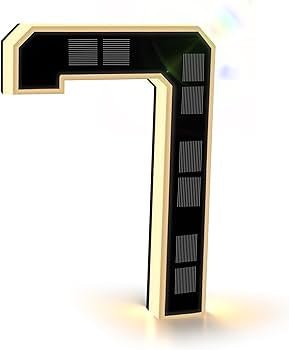 SmartYard 9 Inch Solar Lighted House Numbers for Outside, Light Up Waterproof LED Address Numbers Signs for Houses, Large Personalized Illuminated Exterior Modern House Numbers Light - Outdoor Solar Outlet