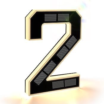 SmartYard 9 Inch Solar Lighted House Numbers for Outside, Light Up Waterproof LED Address Numbers Signs for Houses, Large Personalized Illuminated Exterior Modern House Numbers Light - Outdoor Solar Outlet