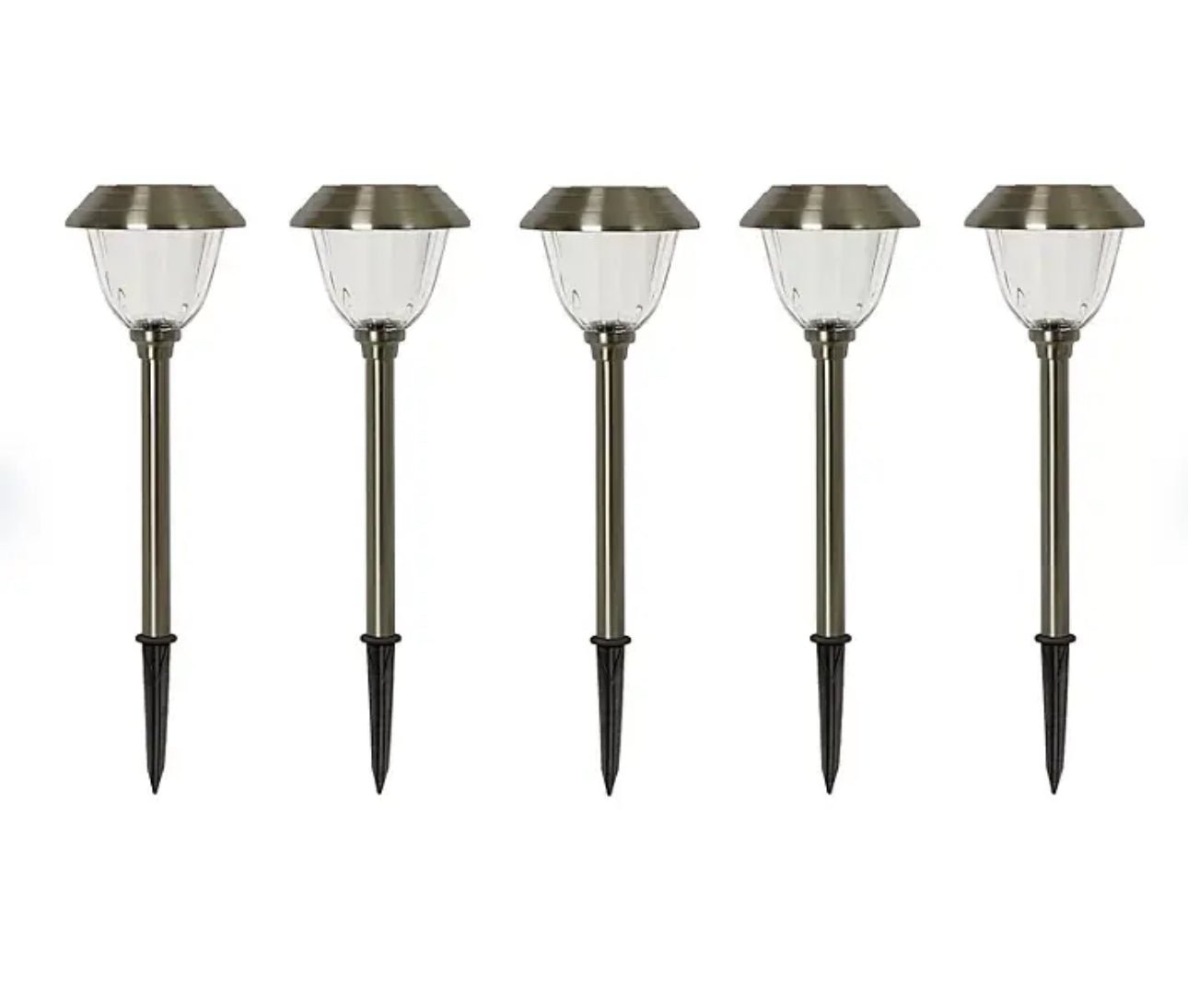 SmartYard (Member’s Mark) 5-Pack Oil-Rubbed Bronze LED Solar Path Lights - Outdoor Solar Outlet