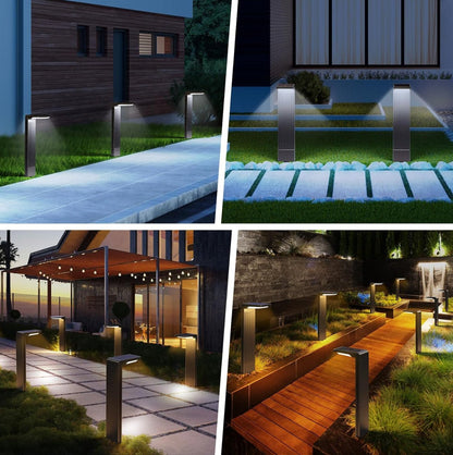 SmartYard Pathway Solar Walkway Light Super Bright 200 Lumen ,Warm & Cool-4 Pack - Outdoor Solar Outlet