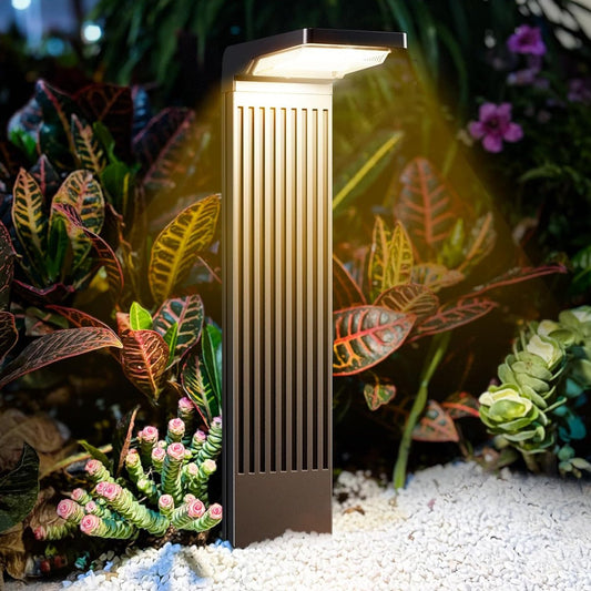 SmartYard Pathway Solar Walkway Light Super Bright 200 Lumen ,Warm & Cool-4 Pack - Outdoor Solar Outlet