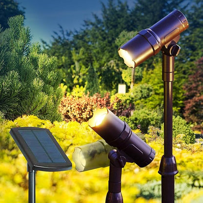 SmartYard Smart Focus 100/65 Lumen Spot Light with Remote Solar Panel, 2-pack - Outdoor Solar Outlet