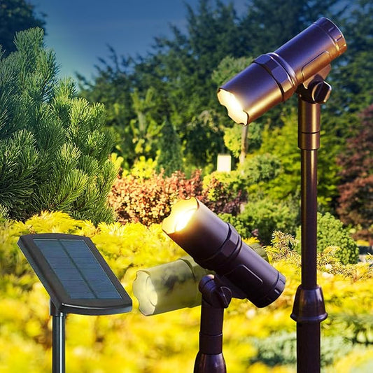 SmartYard Smart Focus 100/65 Lumen Spot Light with Remote Solar Panel, 2-pack - Outdoor Solar Outlet