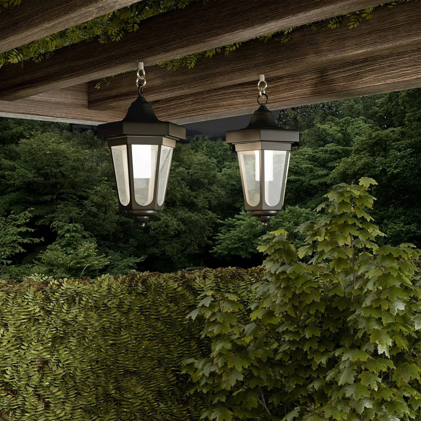 SmartYard Solar Hanging Lights Dual Use Shepherd Hook Lights Outdoor, 4 Pack - Outdoor Solar Outlet