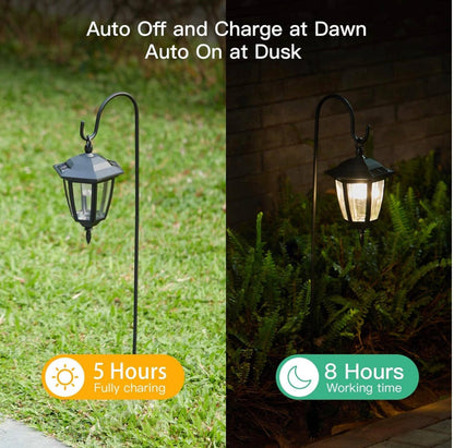 SmartYard Solar Hanging Lights Dual Use Shepherd Hook Lights Outdoor, 4 Pack - Outdoor Solar Outlet