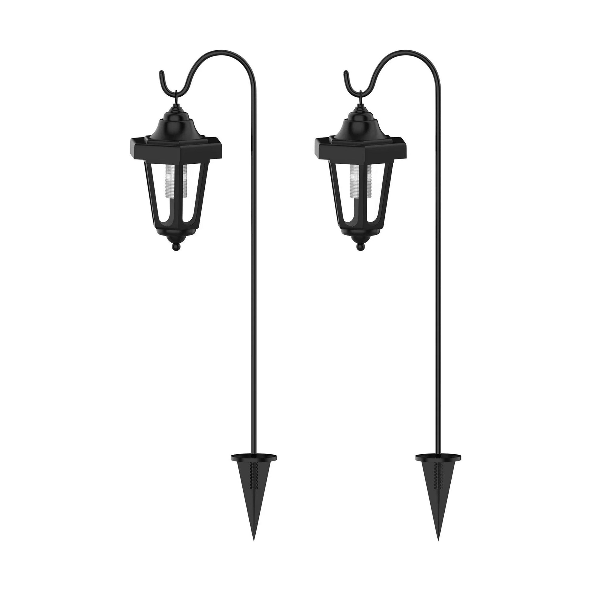 SmartYard Solar Hanging Lights Dual Use Shepherd Hook Lights Outdoor, 4 Pack - Outdoor Solar Outlet