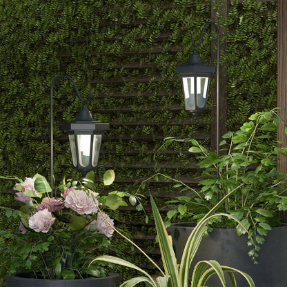 SmartYard Solar Hanging Lights Dual Use Shepherd Hook Lights Outdoor, 4 Pack - Outdoor Solar Outlet