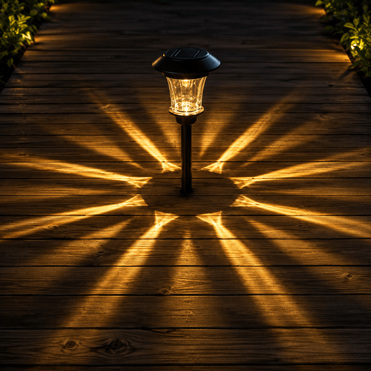SmartYard Solar LED Large Outdoor Pathway Lights - 8 Pack- Oil Rubbed Bronze - Outdoor Solar Outlet