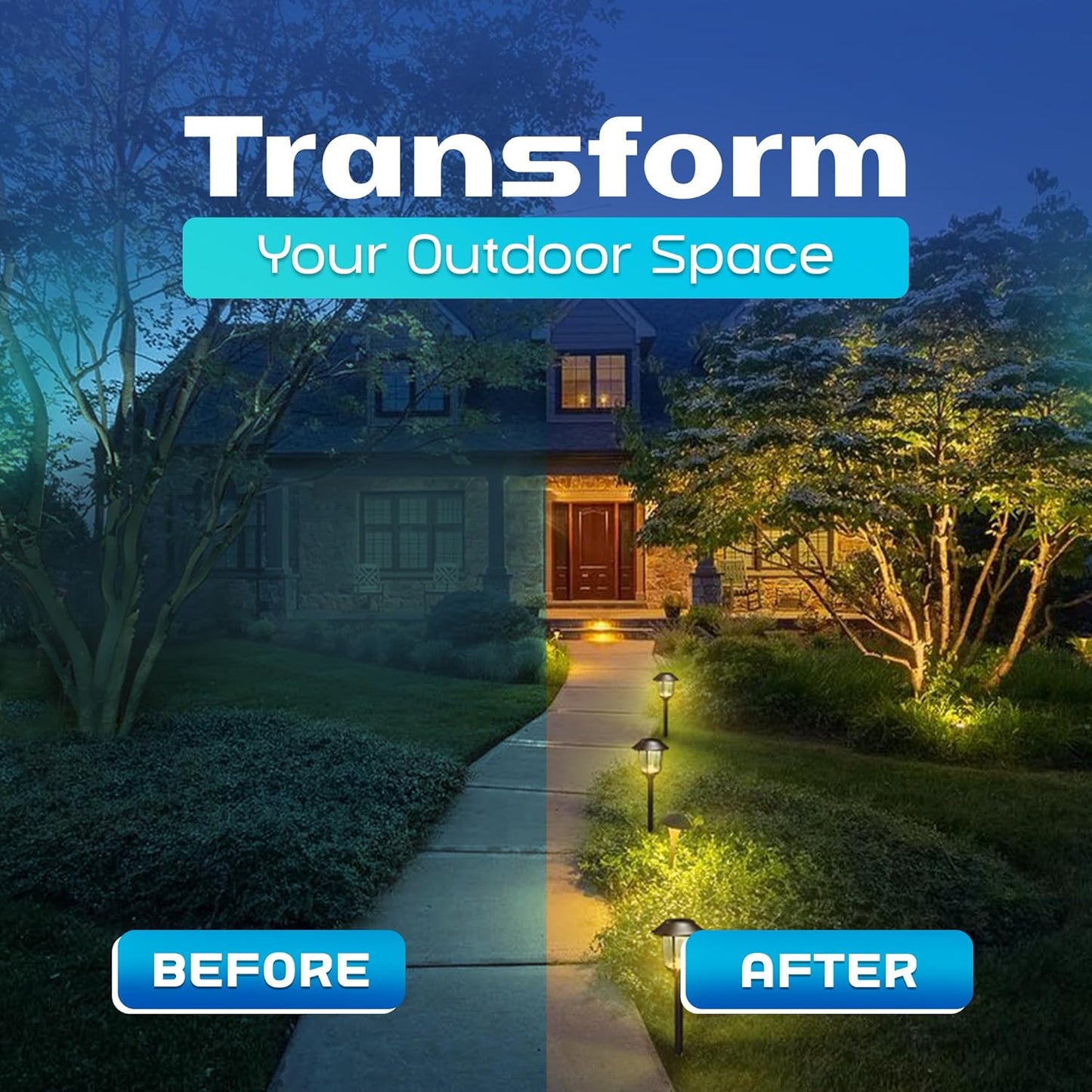 Smartyard Solar LED Large Pathway Lights 10 Lumen - 6 Pack - Outdoor Solar Outlet